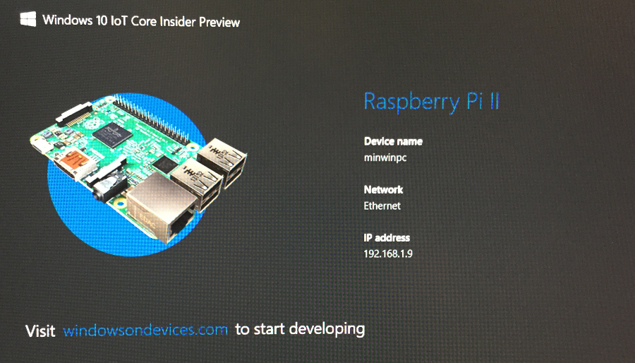 Installing Windows 10 IoT on Raspberry Pi 2 from Windows 8