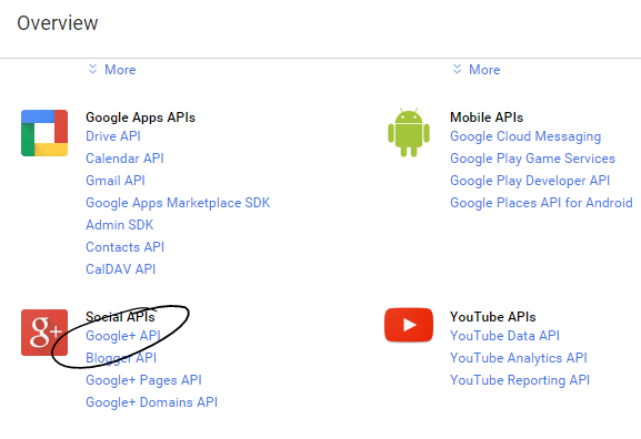 Google+ API